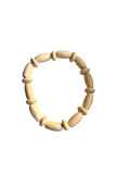Cream Coloured Wooden Bracelet