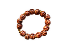 Stripped Brown Beaded Bracelet
